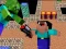 Гульня Space Adventure: Noobiks Battle vs Zombies онлайн