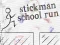 Гульня Stickman School Run онлайн