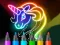 Гульня Learn to Draw Glow Cartoon онлайн