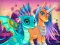 Гульня Cute Unicorns And Dragons Puzzle онлайн