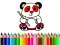 Гульня Back To School: Panda Coloring онлайн