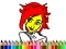Гульня Back To School: Cute Girl Coloring онлайн