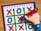 Гульня Tic Tac Toe Paper Note II онлайн