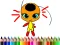 Гульня Back To School: Dotted Girl Coloring онлайн