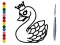 Гульня Back To School: Swan Coloring Book онлайн