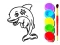 Гульня Dolphin Coloring Book онлайн