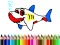 Гульня Back To School: Shark Coloring Book онлайн