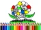 Гульня Back to School: Flowers Coloring онлайн