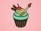 Гульня Yummy Cupcake Coloring онлайн