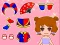 Гульня Lovely Doll Dress Up Game онлайн