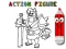 Гульня Back To School: Action Figure Coloring онлайн