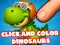 Гульня Click And Colors Dinosaurs онлайн