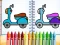 Гульня Cute Bike Coloring Book онлайн