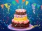 Гульня Birthday cake puzzle онлайн