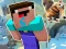 Гульня Noob Parkour: Snow Age онлайн