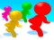 Гульня Stickmen Color Run Switch онлайн