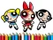 Гульня PowerPuff Girls Coloring Book онлайн