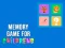 Гульня Memory Game for Childrens онлайн