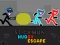 Гульня Stickman Huggy Escape онлайн