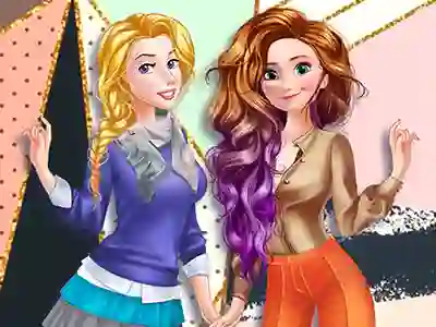 Гульня Princesses Anti-fashion: sporty + classic онлайн
