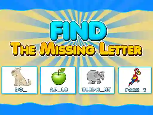 Гульня Find The Missing Letter онлайн