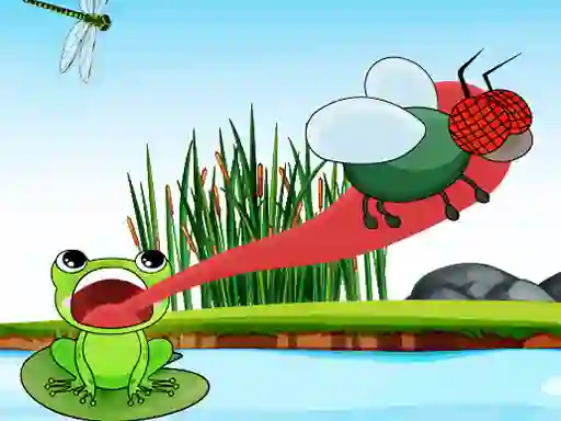 Гульня Hungry Frog онлайн
