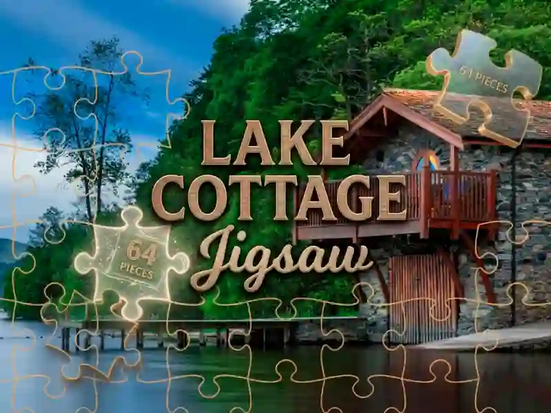 Гульня Lake Cottage Jigsaw онлайн
