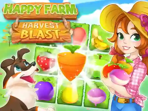 Гульня Happy Farm Harvest Blast онлайн