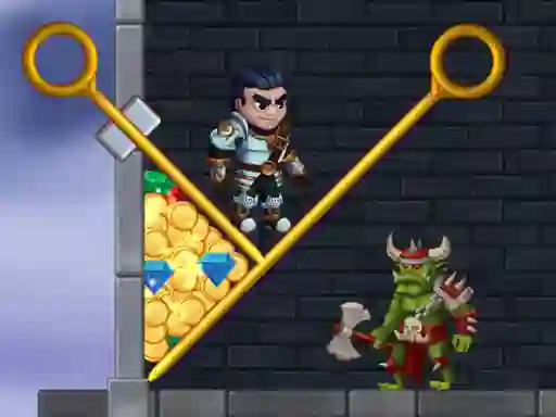 Гульня Help The Hero онлайн