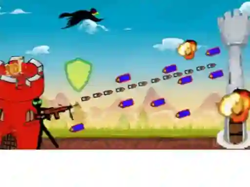 Гульня Castle Blaster 2D! онлайн