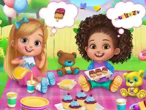 Гульня Babysitter Party Caring Games онлайн