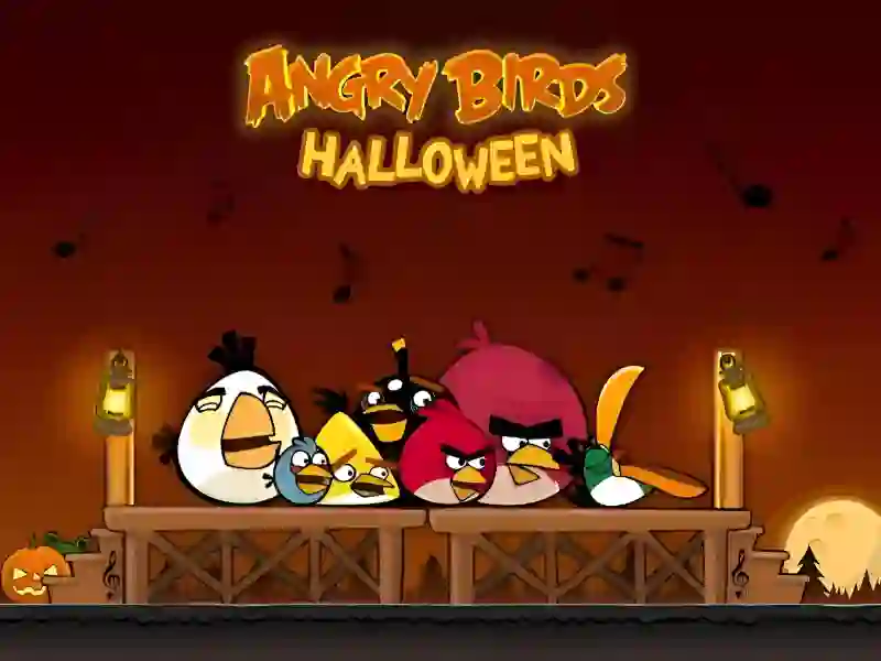 Гульня Angry birds Halloween HD онлайн