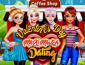 Гульня Valentines Day Mix Match Dating онлайн