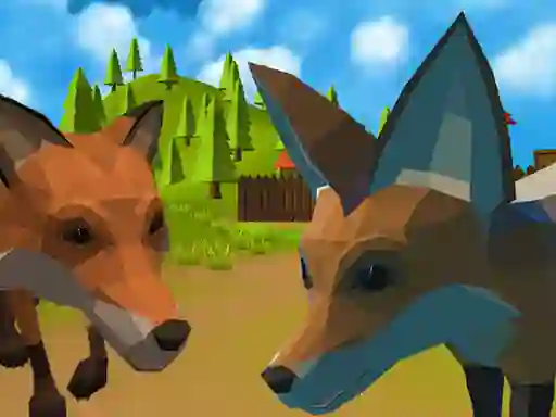 Гульня Fox Family Simulator онлайн