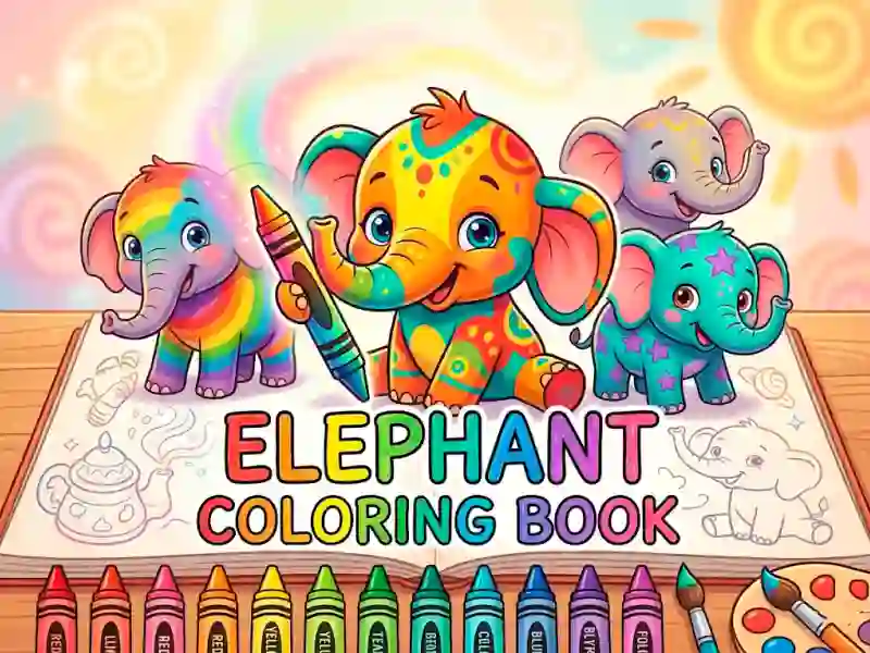Гульня Elephant Coloring Book онлайн