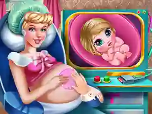 Гульня Cinderella Pregnant Check-Up онлайн