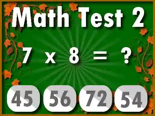 Гульня Math Test 2 онлайн
