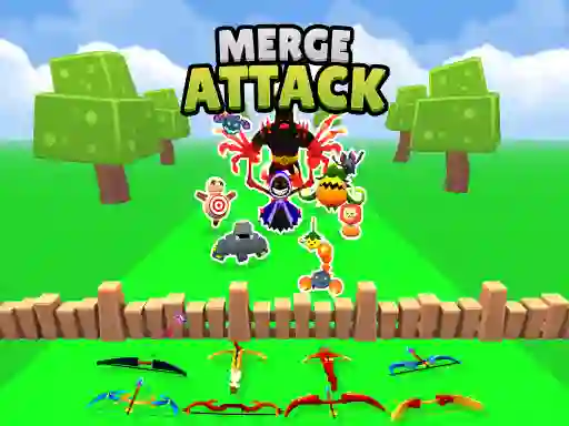 Гульня Merge Monster Attack онлайн