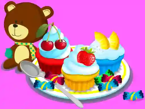 Гульня Cooking Colorful Cupcakes онлайн