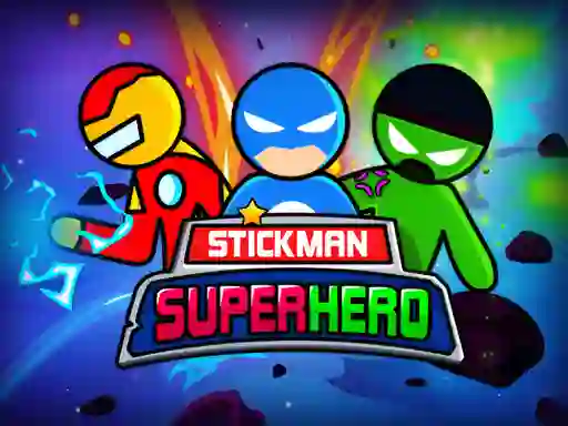 Гульня Stickman Super Hero онлайн