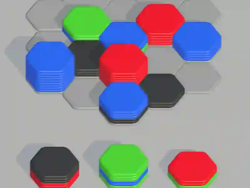 Гульня Hexa Sort онлайн