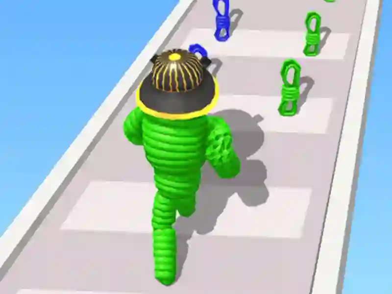 Гульня Rope-Man Run 3D онлайн