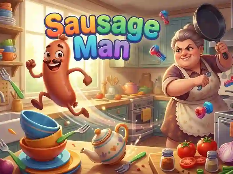 Гульня Sausage Man онлайн