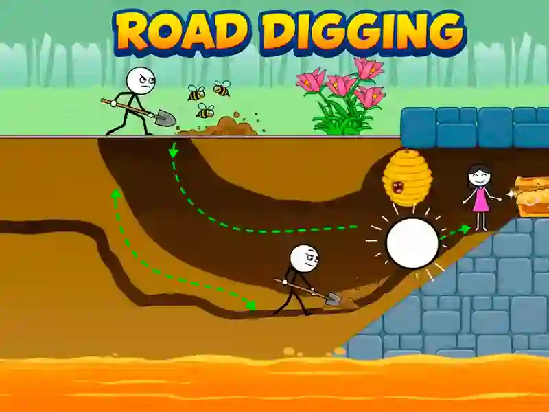 Гульня Road Digging онлайн