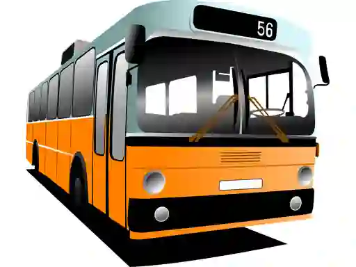 Гульня Cartoon Bus Puzzle онлайн