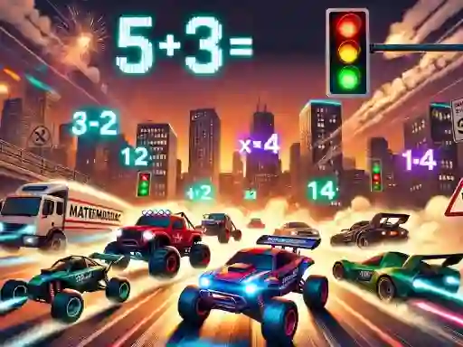 Гульня Mathematics Racing онлайн