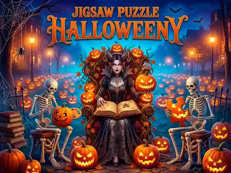 Гульня Jigsaw Puzzle Halloweeny онлайн