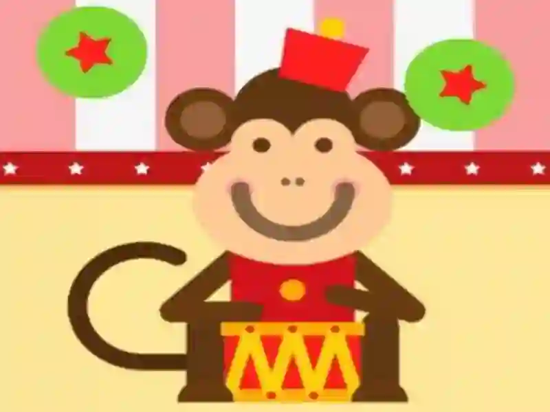Гульня Monkey Drums онлайн