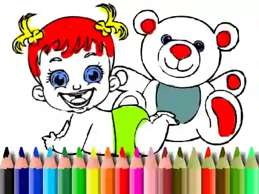 Гульня Back To School: Baby Doll Coloring онлайн