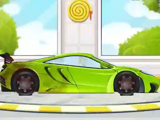 Гульня Sports Car Wash 2D онлайн